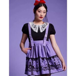 Her Universe Studio Ghibli Kiki's Delivery Service Purple Suspender Skirt Size S